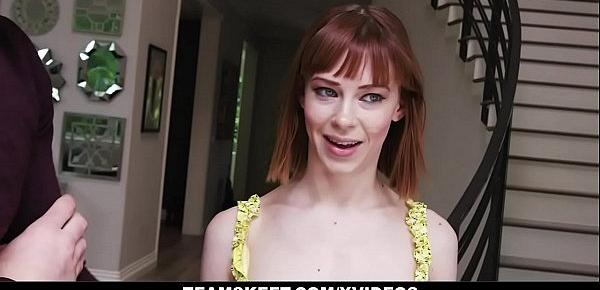  GingerPatch - Slutty Redhead Teen (Alexa Nova) Takes 2 Big Dicks